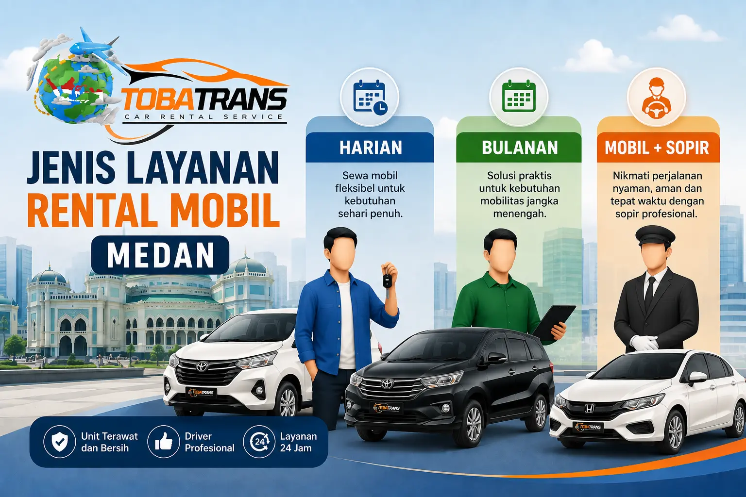 Jenis Layanan Rental Mobil Medan